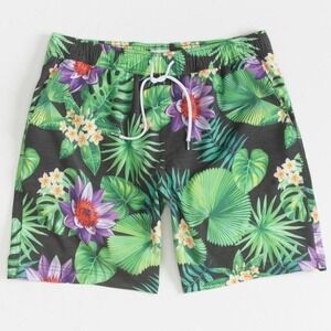 Blue Crown NWT Lotus Palm Men's Boardshorts Medium